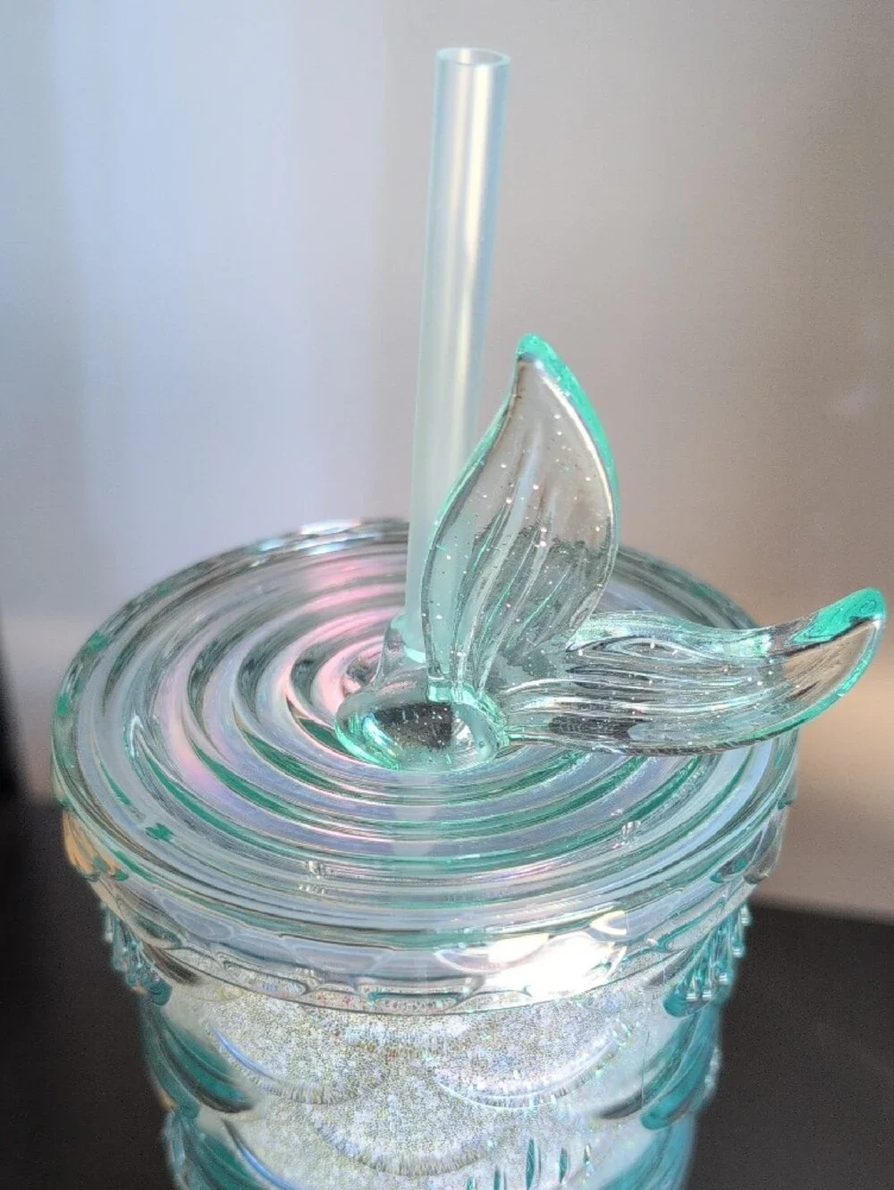 Starbucks China Lake blue mermaid tail Cold Cup Tumbler 24 OZ/ 710 Ml